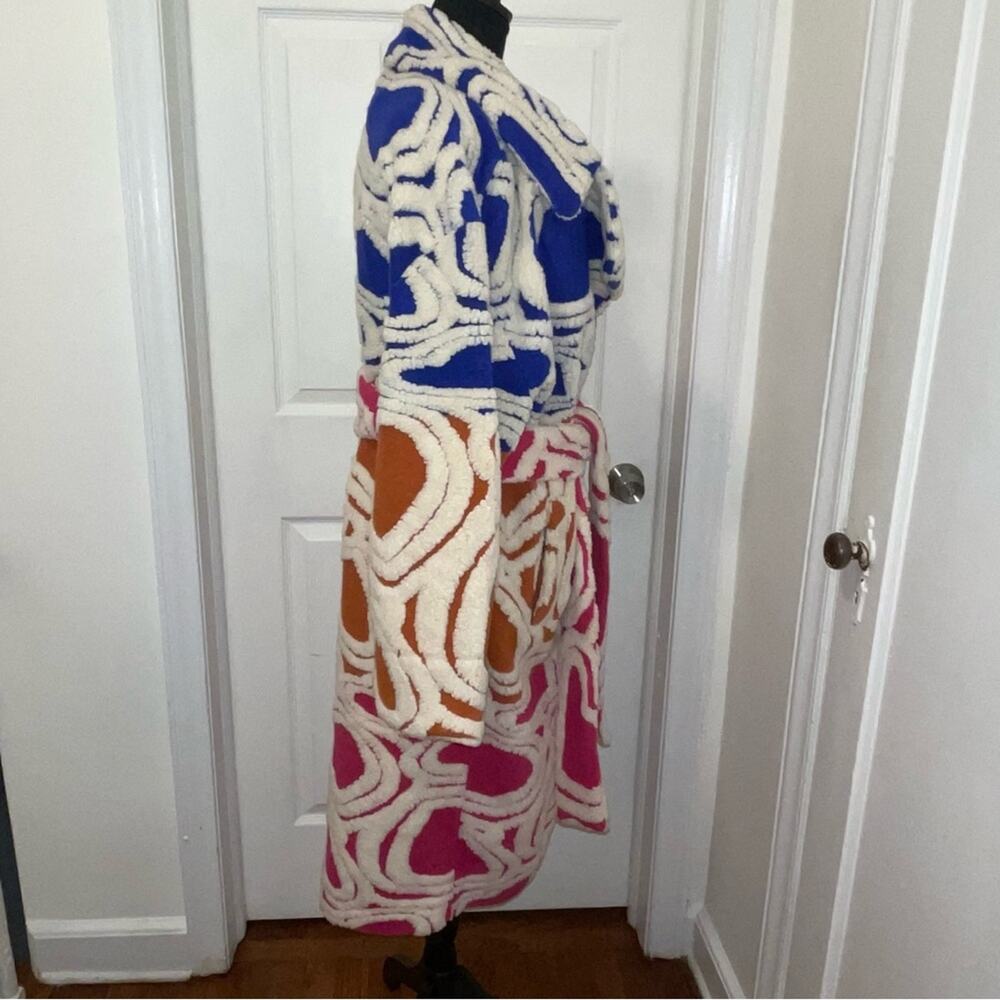 Farm Rio Multicolored Hearts Fleece Coat - Picture 8 of 15